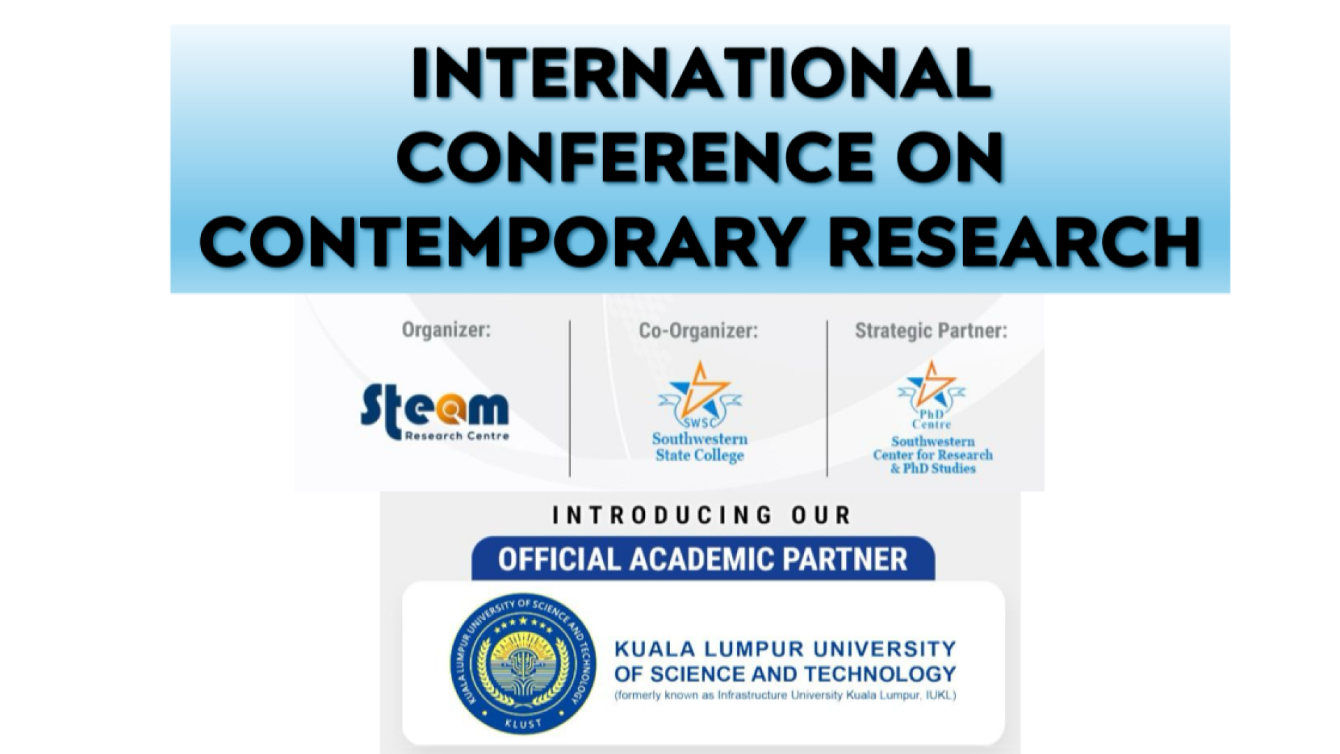 INTERNATIONAL CONFERENCE ON CONTEMPORARY RESEARCH